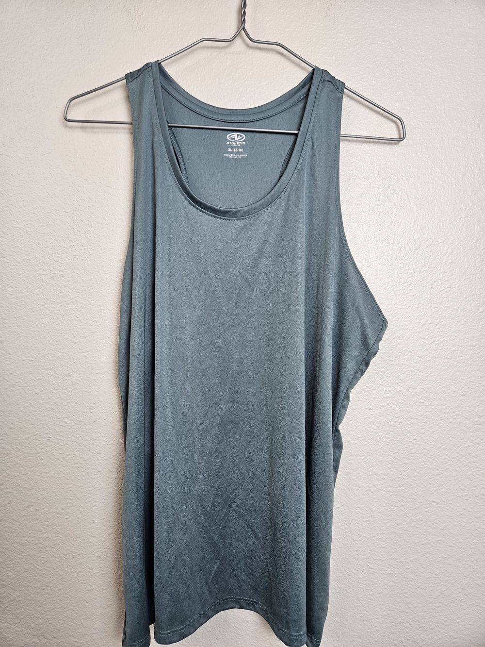 Athletic Works Slate Green Scoop Neck Tank Top XL